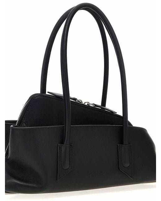 The Attico Black La Passeggiata Small Shoulder Bag