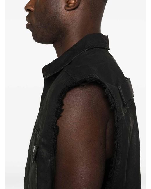 Rick Owens Black Vests for men