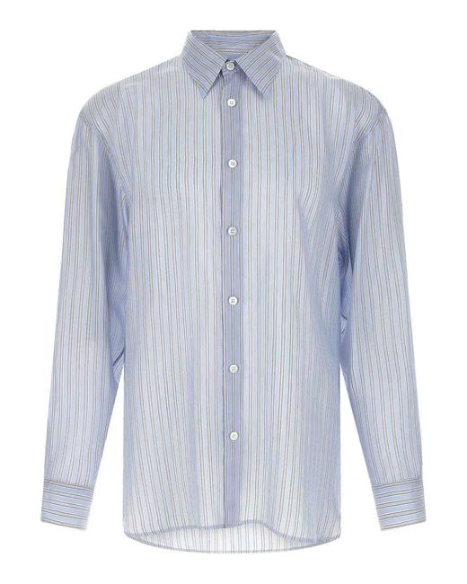 Dries Van Noten Blue Croom Shirt for men