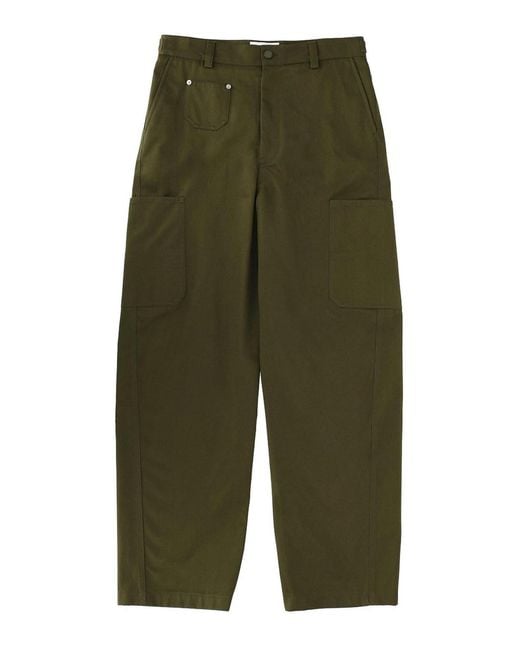 Givenchy Green Couture Seam Pants for men