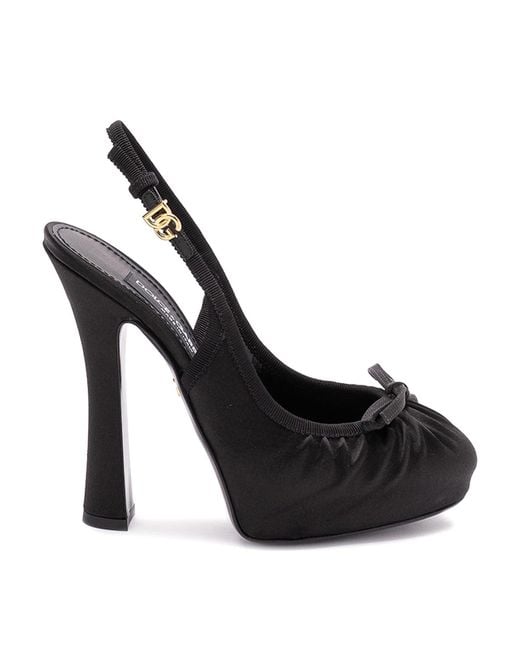 Dolce & Gabbana Black Slingbacks