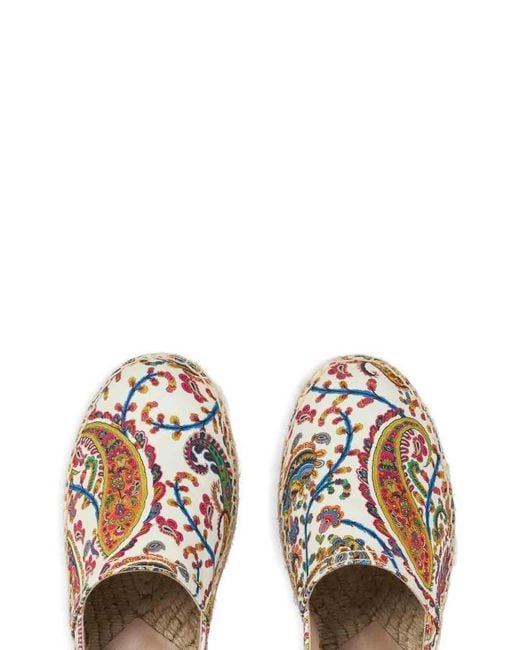 Etro Multicolor Paisley Print Espadrilles