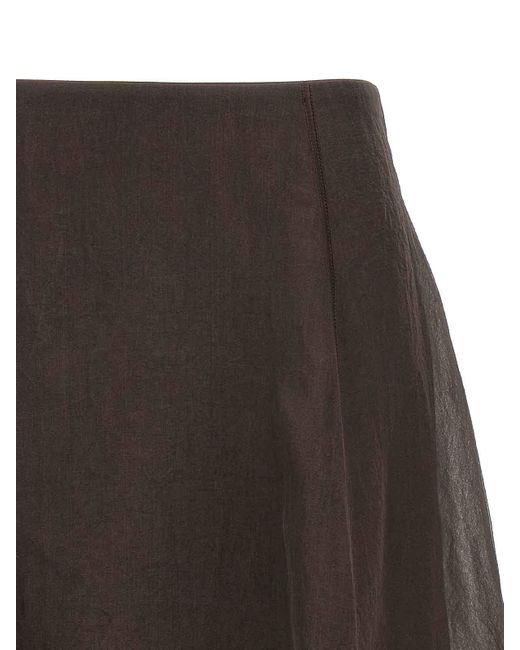 Brunello Cucinelli Brown Circle Skirt