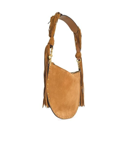Isabel Marant Brown Oskan Soft Suede Cognac Bag