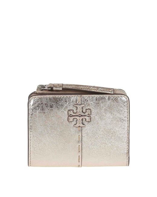 Tory Burch Gray Leather Wallet
