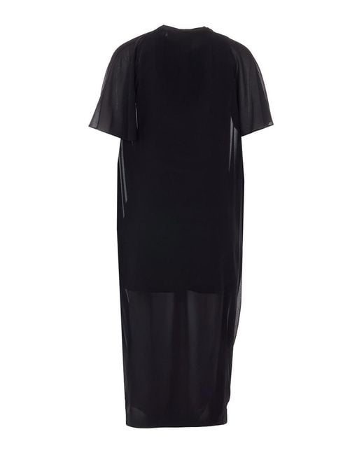 MM6 by Maison Margiela Black Asymmetric Dress