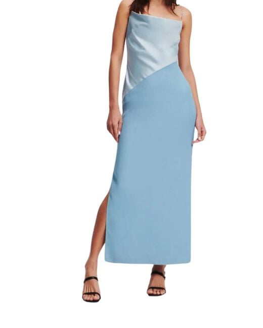 Karl Lagerfeld Blue Karl Charm Satin Dress