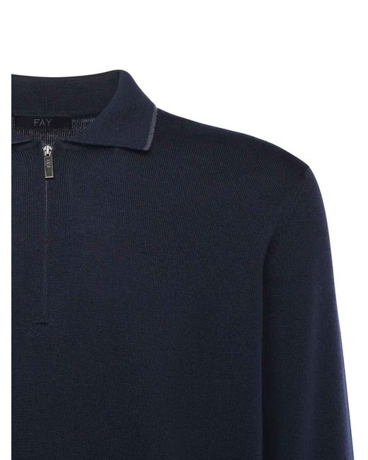 Polo di Fay in Blue da Uomo