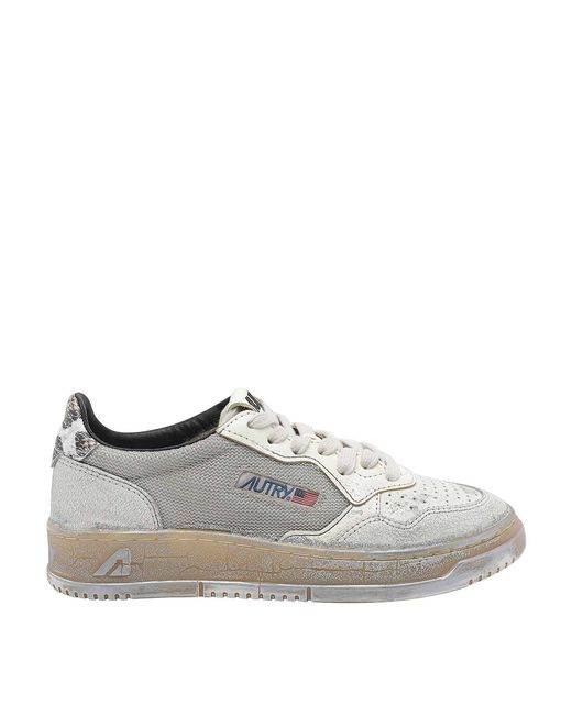 Autry Gray Super Vintage Medalist Sneakers