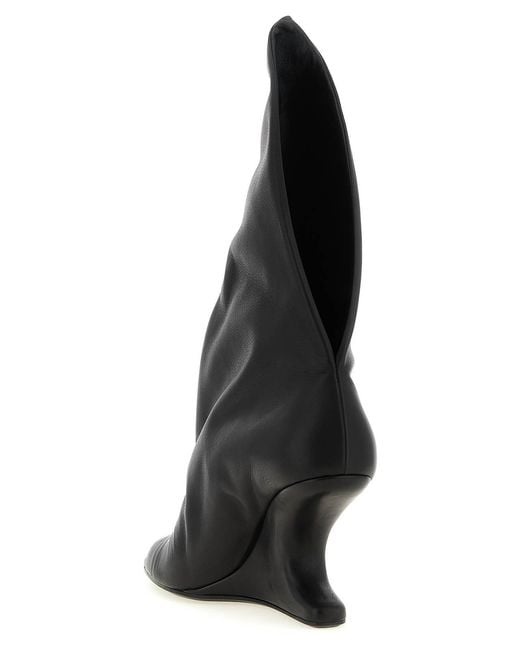 Rick Owens Black Cantilever 8 Strutter Sandals