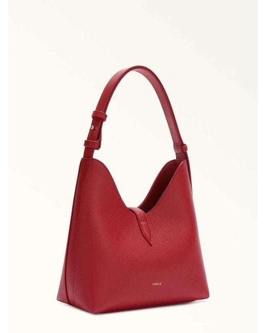 Furla Red Goccia S Hobo Bag