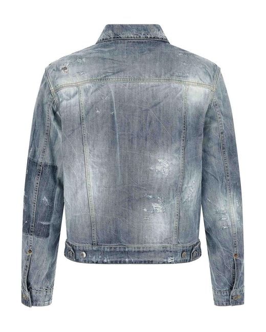 DSquared² Blue La Jean Denim Jacket for men