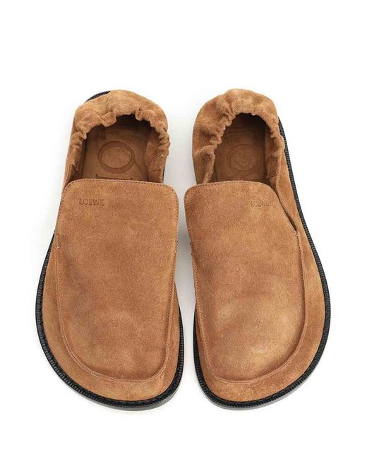 Loewe Brown Flex Moccasins for men