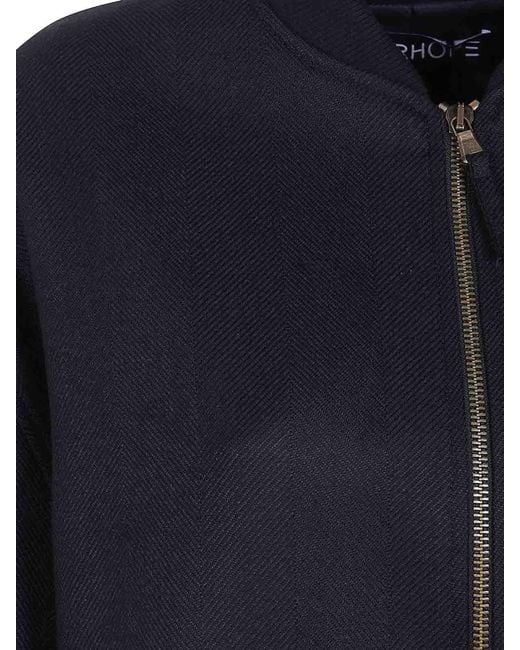 DR. HOPE Blue Maxi Bomber Jacket