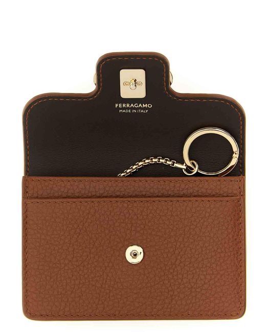 Ferragamo Brown Keyring