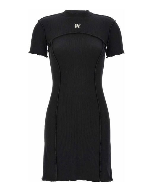 Palm Angels Black Monogram Dress