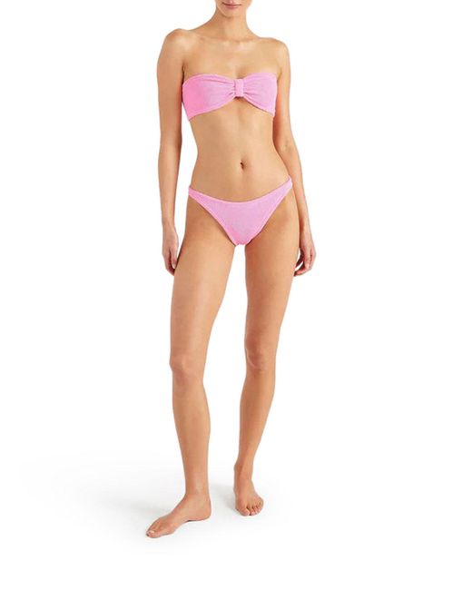 Hunza G Pink Jean Bikini Bubblegum