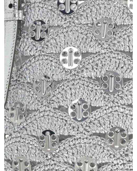 Borsa All'Uncinetto di Rabanne in White