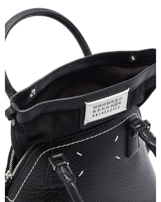 Maison Margiela Black 5Ac Mini Tote Bag