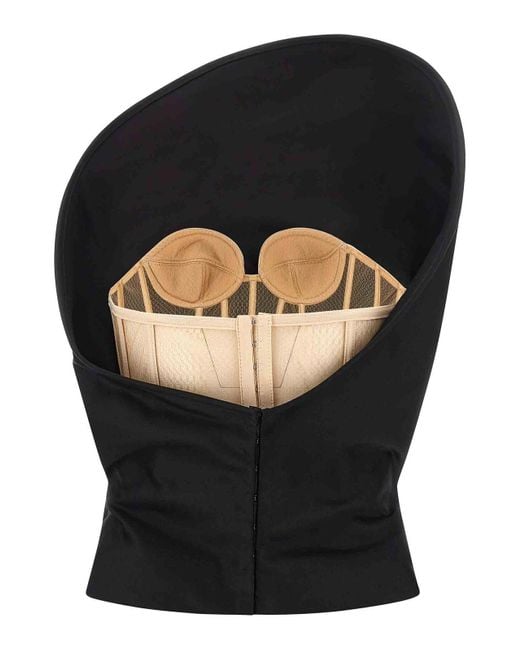 Magda Butrym Black 13 Bustier Top