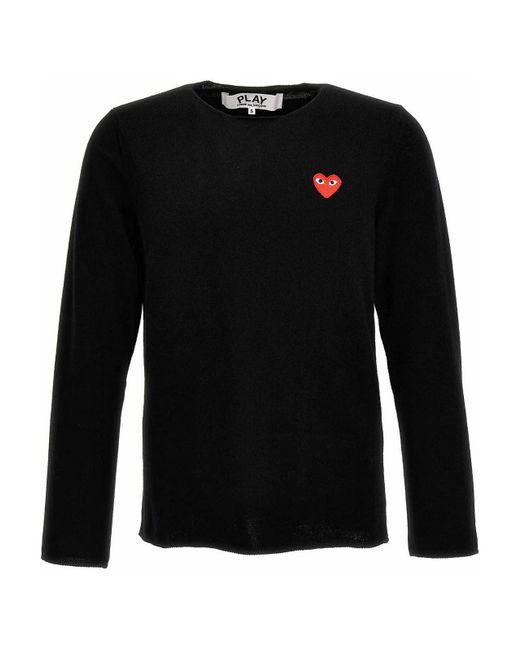 COMME DES GARÇONS PLAY Black Heart Sweater for men
