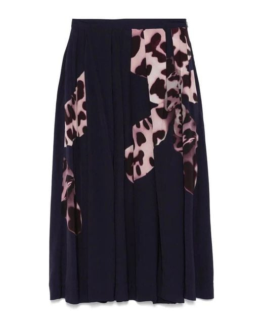 Dries Van Noten Blue Soni 1015 Wwskirt