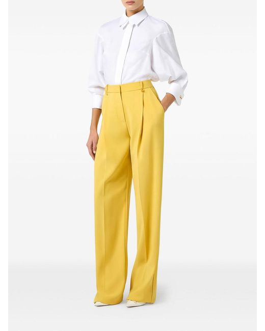 Elisabetta Franchi White Jacquard Cotton Shirt With Cufflinks