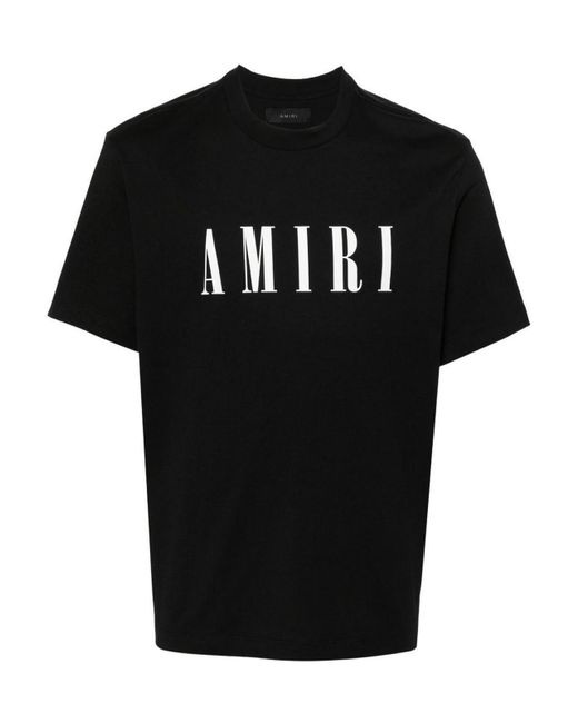 Amiri Black T-shirt With Logo for men
