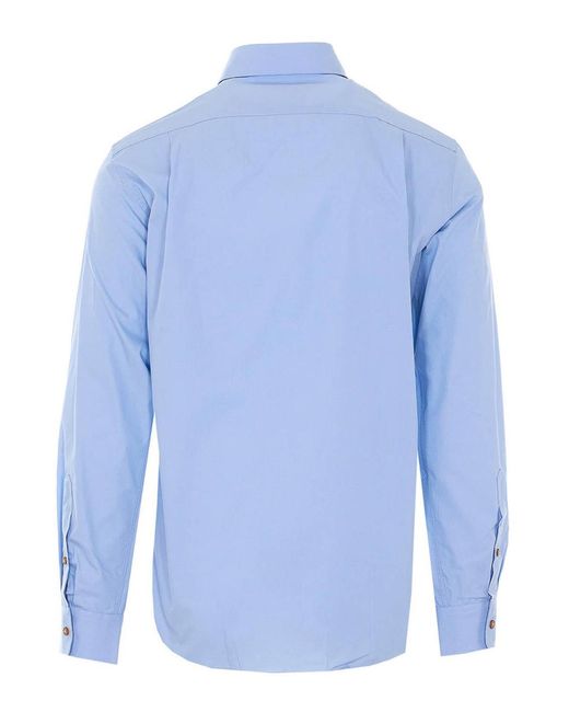 Vivienne Westwood Blue Light Krall Buttons Shirt for men