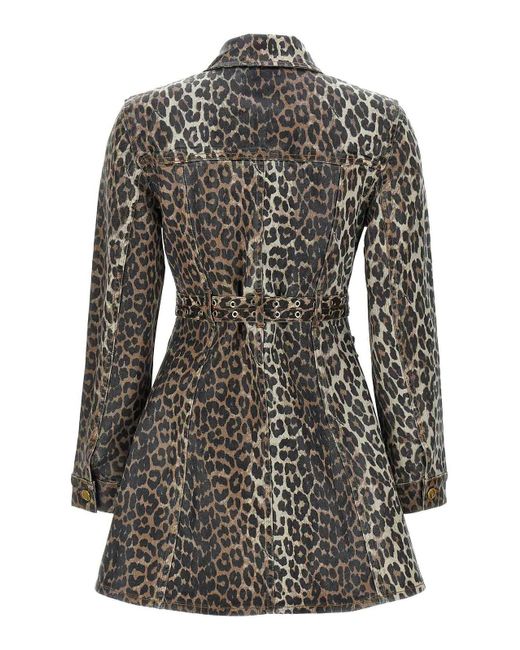 Ganni Black Denim Dress