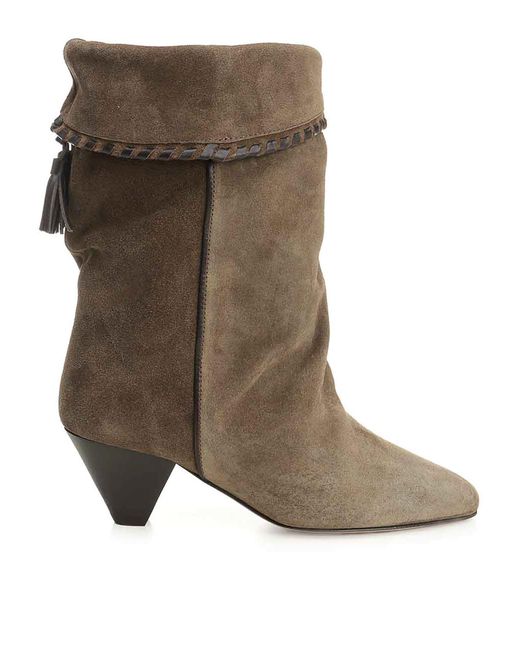 Isabel Marant Brown Draped Boots