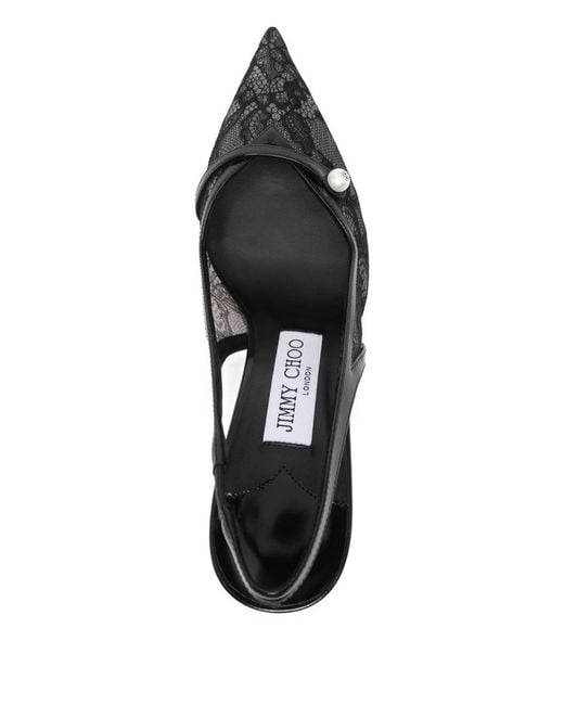 Jimmy Choo Metallic Amita Patent Leather Pumps