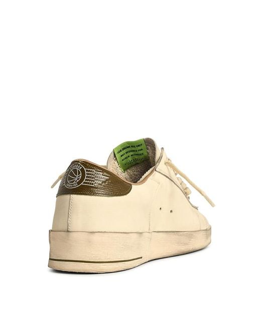 Golden Goose Deluxe Brand Natural Stardan Leather Sneakers for men