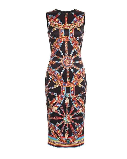 Dolce & Gabbana White Printed Dress