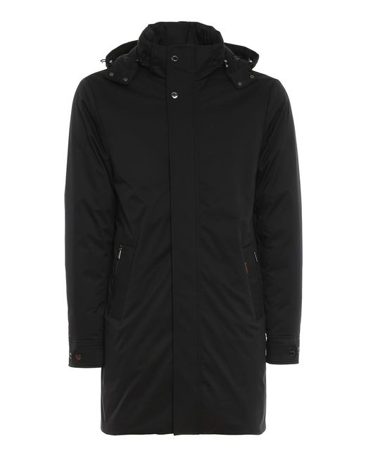Moorer Black Vermont Padded Coat for men