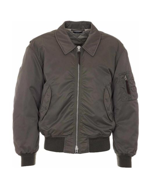 Tom Ford Gray Technical Bomber for men