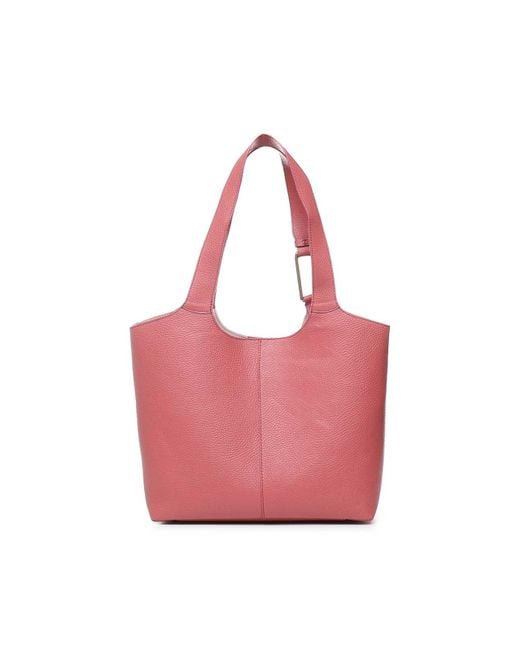 Coccinelle Pink Leather Shopping Bag