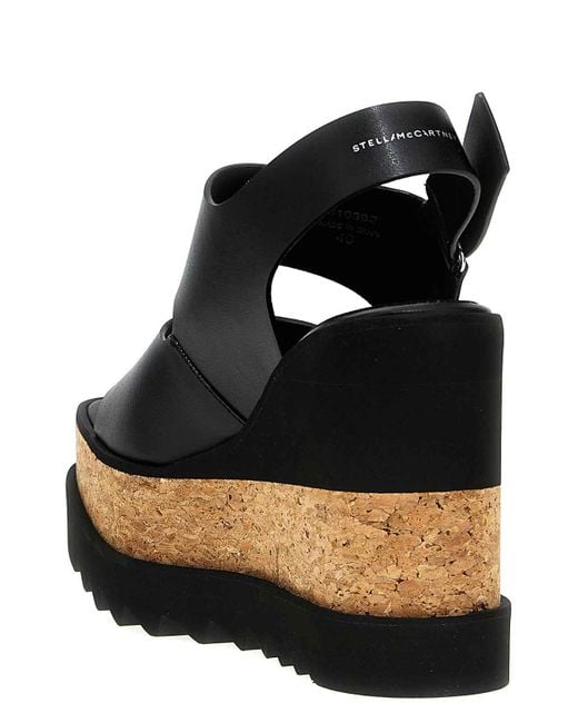 Stella McCartney Black Sneak-Elyse Sandals