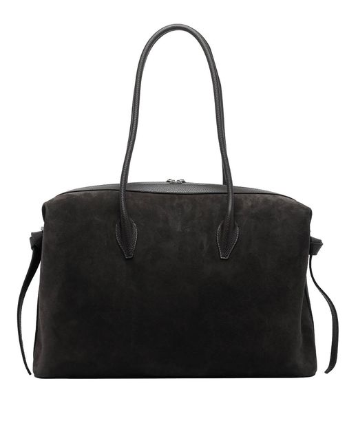 Yuzefi Black Large Brioche Shoulder Bag