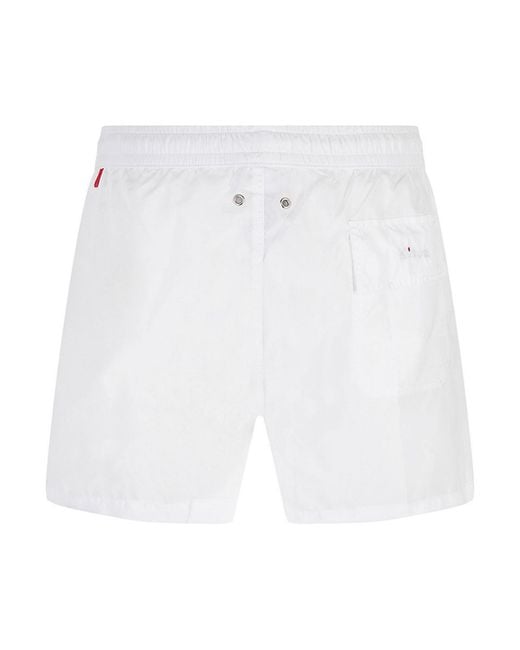 Kiton White Swimsuit for men