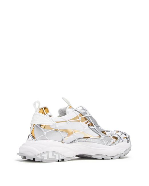 Versace White Sneaker Shoes