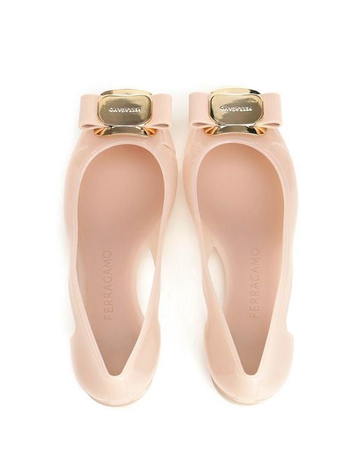 Ferragamo Natural New Ballerina Vara