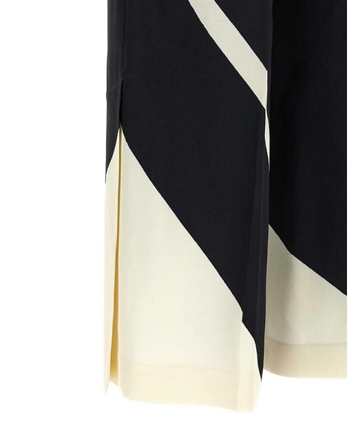 Alberta Ferretti Blue Cropped Pants