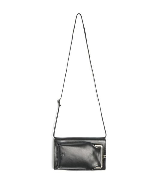 Y's Yohji Yamamoto White Clutch Bag With Clasp