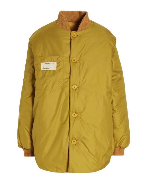 Sherpa Yellow Gang Reversible Bomber Jacket