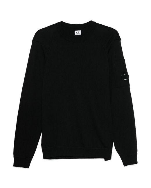 C P Company Black Sweater for men