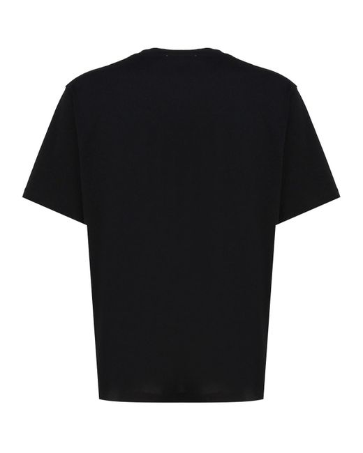 Lardini Black Cotton T-shirt for men
