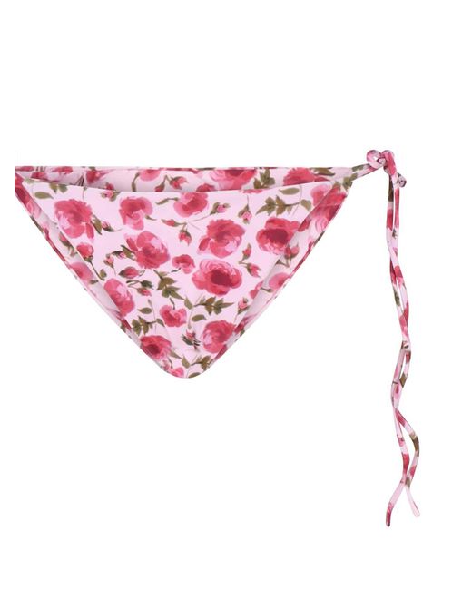 Magda Butrym Pink High-waisted Briefs With Ties