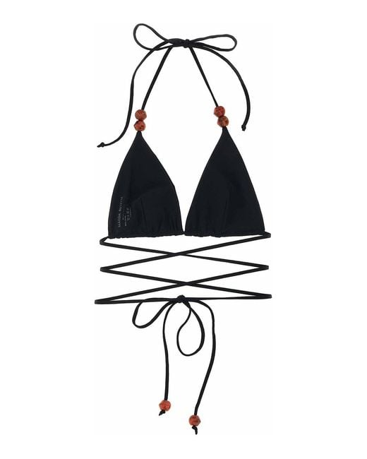 Magda Butrym Blue Re26 Bikini Top