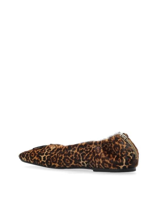 Golden Goose Deluxe Brand Brown Ballerina Amy Leopardata